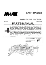 Запасні частини M&W EarthMaster 1700-2200-2500